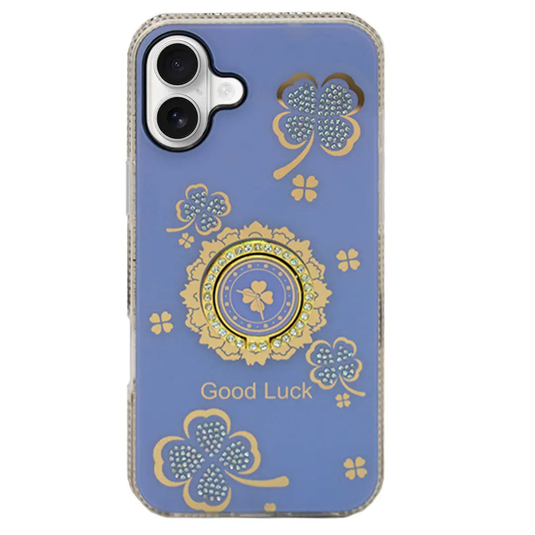 iPhone 16 Bling Diamond Lucky Case Purple